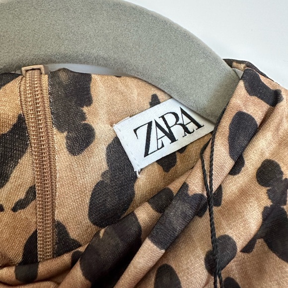 Zara leopard print mini dress. New with tags size small. - Picture 2 of 4